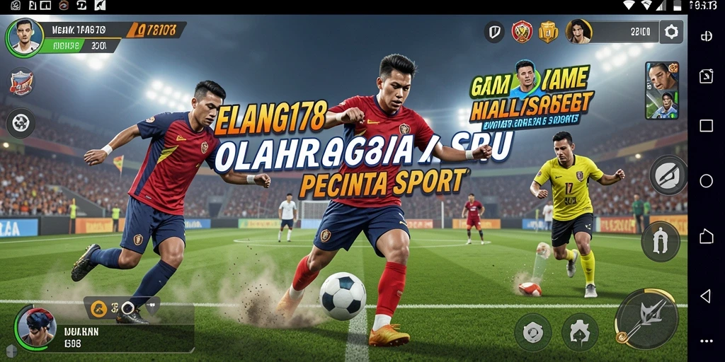 Tampilan utama gameplay ELANG178 dengan aksi seru olahraga.