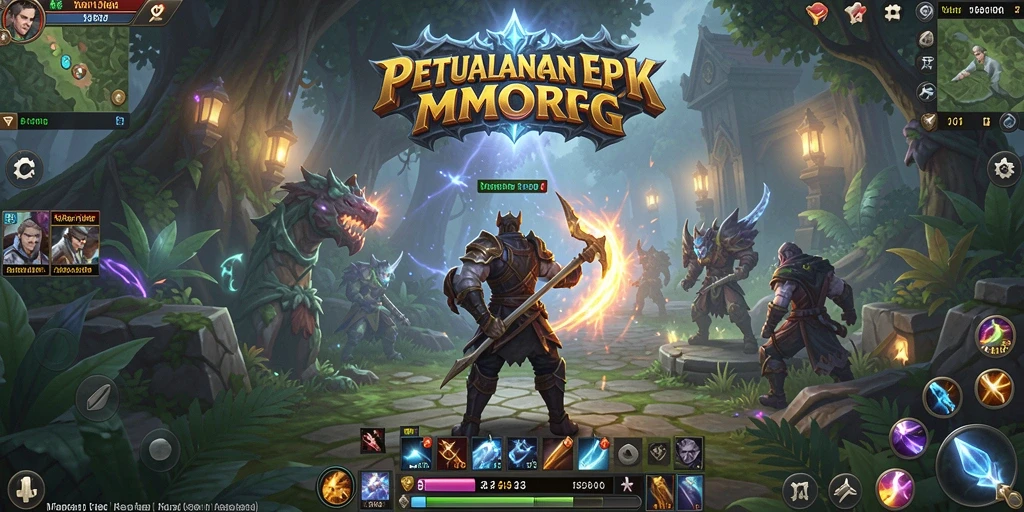 Tampilan gameplay V07 menunjukkan petualangan seru di dunia MMORPG.